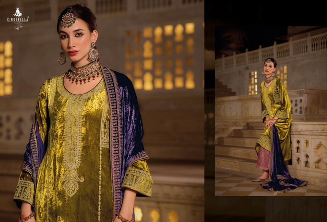 Elegance By Cindrella Viscose Velvet Designer Salwar Kameez Wholesale Shop In Surat